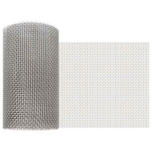 vidaXL Tīkls 20 x 200 cm 6 Mesh Nerūsējo&scaron;ā tērauda 201 Sudraba