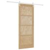 vidaXL Slīdo&scaron;ās durvis ORKDAL Dabisks un balts 83 x 211 cm
