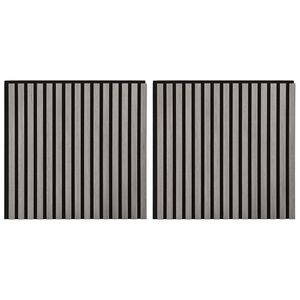 vidaXL Sienas paneļi 2 pcs Pelēka 60,5 x 60 cm