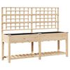 vidaXL Dārza stādītājs Bē&scaron;a 203,5 x 54 x 152,5 cm Masīvs egle koks