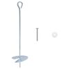 vidaXL Zemes enkurs 10 pcs Sudraba &Oslash;10 x 40 cm Cinkots metāls