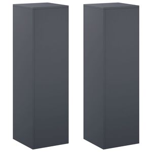 vidaXL Augu statīvs 2 pcs Antracīta 30 x 30 x 100 cm Cinkota tērauda