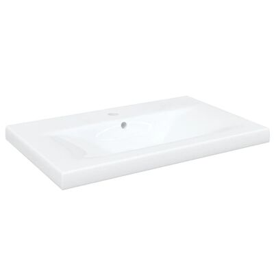 vidaXL 3-daļīgs vannasistabas mēbeļu komplekts, spīdīgi balts