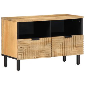vidaXL TV Skapis Brūns 70x33x46 cm Masīvkoka Mango