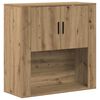 vidaXL Sienas skapis Artisānā ozols 80 x 33 x 80 cm Inženierijas koks