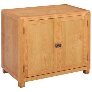 vidaXL Plakans ar uzglabā&scaron;anu Brūna 78 x 50 x 70 cm Cietā ozola koks