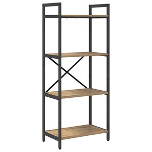 vidaXL Grāmatu plaukts 4 līmeņi 56 x 34 x 133,5 cm Inženierijas koks