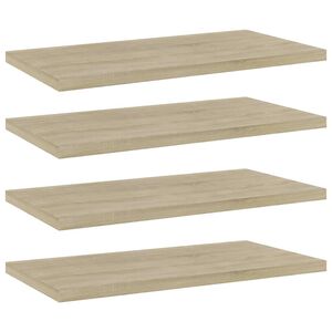 vidaXL plauktu dēļi, 4 gab., ozolkoka, 40x20x1,5 cm, inženierijas koks