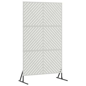 vidaXL Privātuma ekrāns 100 x 50 x 180 cm Nerūsējo&scaron;s tērauds Sudraba