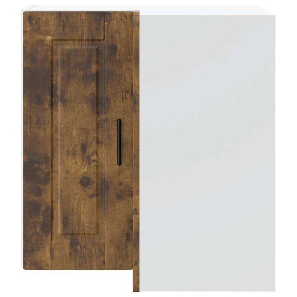 vidaXL virtuves sienas stūra skapis, Porto, ozola, inženierijas koks