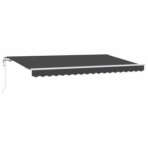 vidaXL Nolokāms markīze Antracīts 350 x 200 cm audums