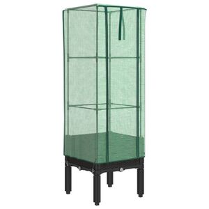 vidaXL paaugstināta puķu kaste ar pārsegu, 40x40x140 cm