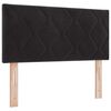 vidaXL Galvgalis Melns 100 cm Samts