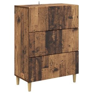 vidaXL Atvilktņu skapis 66 x 34,5 x 90 cm Inženierijas koks Vecs koks