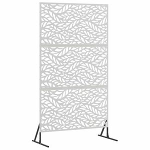 vidaXL Privātuma ekrāns 100 x 50 x 180 cm Nerūsējo&scaron;s tērauds Sudraba