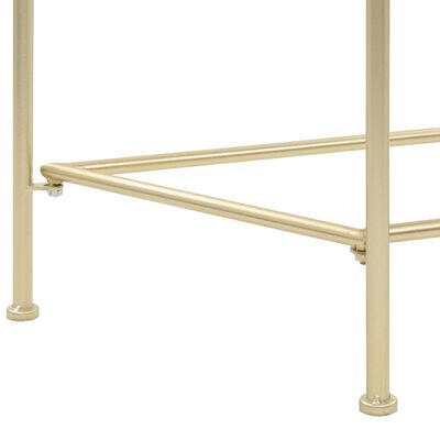 vidaXL galdiņš, vintāžas stils, metāls, 87x34x73 cm, zelta krāsa