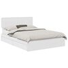 vidaXL Glabā&scaron;anas gulta Balts 140 x 190 cm Inženierijas koks