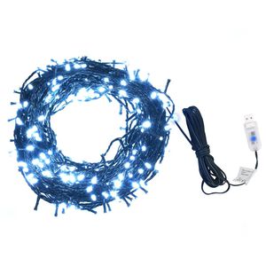 vidaXL lampiņu virtene, 400 LED, 40 m, vēsi balta gaisma