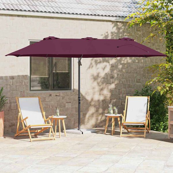 vidaXL Saulessargs Bordo sarkans 372 x 198 x 243 cm