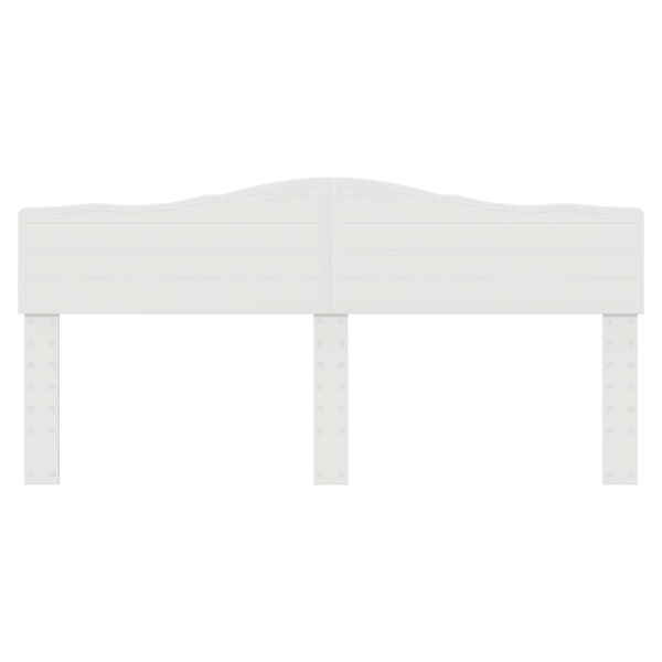 vidaXL Galvgalis Spīdīga Balta 200 cm Inženierijas koks