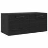 vidaXL Sienas skapis 80 x 36.5 x 35 cm Inženierijas koks Melns ozols