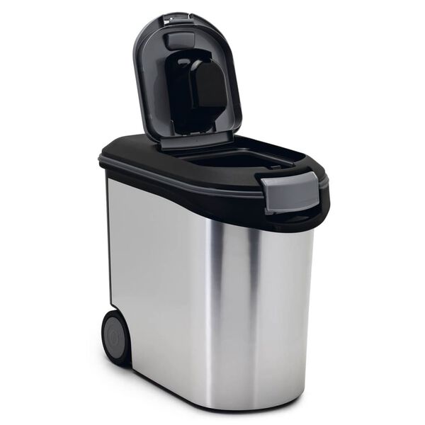 Curver konteiners dzīvnieku barībai, 12 kg, 35 L, sudraba krāsa