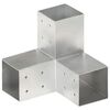 vidaXL stabu savienotājs, Y forma, cinkots metāls, 81x81 mm
