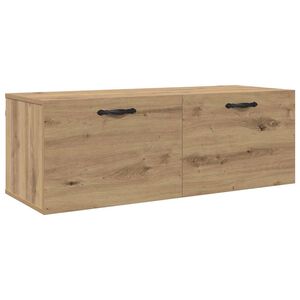 vidaXL Sienā piestiprināms skapis Artisānā ozols 100 x 36,5 x 35 cm