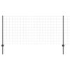 vidaXL Eiropas žogs ar stabu 10 x 1 m PVC pārklāts tērauds Pelēka