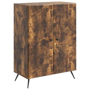 vidaXL Puse Kūpināts ozols 66 x 34,5 x 90 cm Inženierijas koks