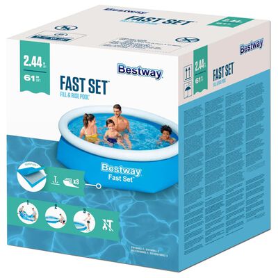 Bestway Fast Set piepūšamais baseins, apaļš, 244x66 cm, 57265