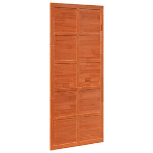 vidaXL &Scaron;ķūņa durvis 100 x 2,5 x 208 cm Priedes masīvkoks Vaska brūna