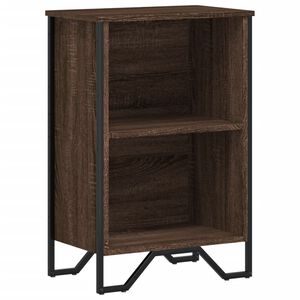 vidaXL grāmatplaukts, ozolkoka, 50x31x74,5 cm, inženierijas koks