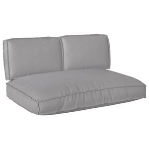 vidaXL Spilvenu komplekts Oksforda audums Pelēka 120 x 80 x 52 cm