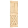 vidaXL Slīdo&scaron;ās durvis NARVIK Dabiska un melna 70 x 210 cm (152,5 cm)