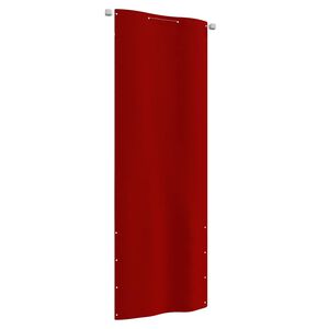 vidaXL balkona aizslietnis, 80x240 cm, sarkans oksforda audums