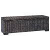 vidaXL Uzglabā&scaron;anas kaste Melna 110 x 35 x 45 cm