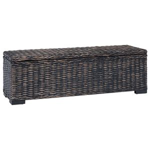 vidaXL Uzglabā&scaron;anas kaste Melna 110 x 35 x 45 cm