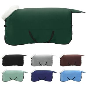 vidaXL Zirgu sega Pilnīgi tum&scaron;i zaļa 125 cm Polāra poliestera