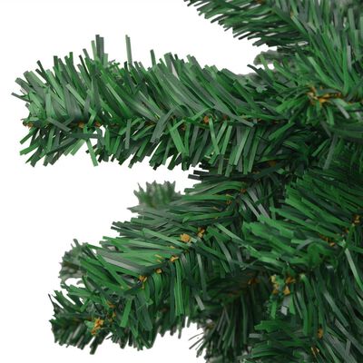 vidaXL izgaismota Ziemassvētku egle, zaļa, L, 240 cm