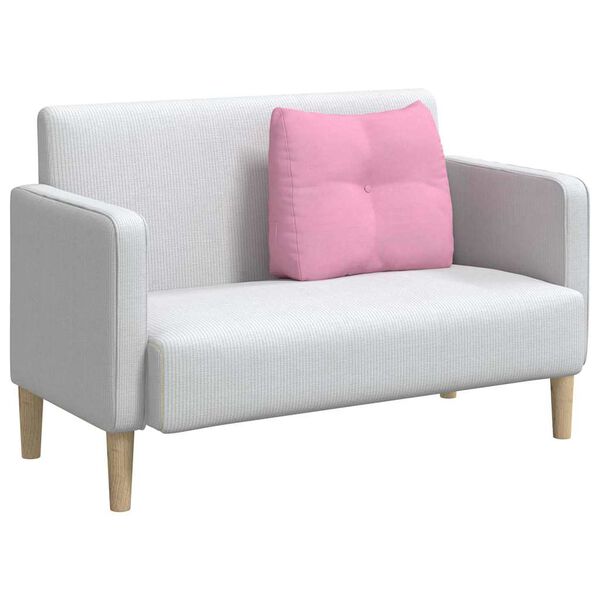 vidaXL Atpakaļ spilvens Rozā 60 x 24 x 50 cm audums