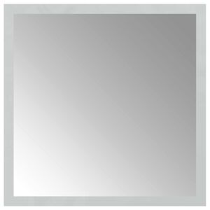 vidaXL LED vannas spogulis Caurspīdīgs 30 x 30 cm rūdīts stikls