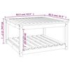 vidaXL dārza galds, 82,5x82,5x45 cm, Duglasa egles masīvkoks