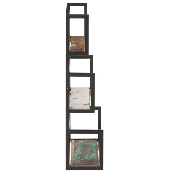 vidaXL sienas plaukts, 60x20x85 cm, pārstrādāts masīvkoks