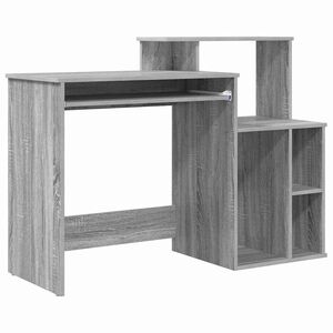 vidaXL Galds Pelēks Sonoma 120,5 x 44 x 88,5 cm Inženierijas koks