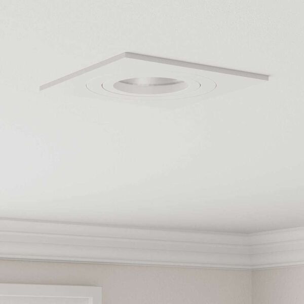 vidaXL Prožektors 12 pcs Balts 9 x 9 x 2 cm Alumīnijs