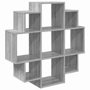 vidaXL Sienas plaukts Pelēks Sonoma 90 x 25 x 90 cm Inženierijas koks