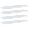 vidaXL plauktu dēļi 4 gab. spīdīgi balti 60x20x1,5cm inženierijas koks