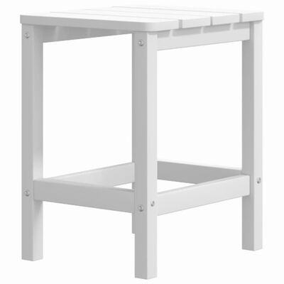 vidaXL dārza galds, balts, 38x38x46 cm, HDPE