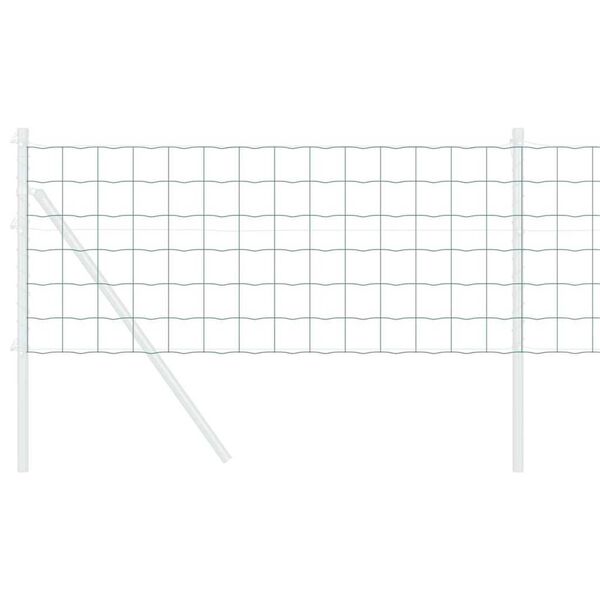 vidaXL Eiropas žogs Zaļa 0.4 x 10 m PVC pārklāts dzelzs